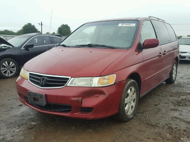 5FNRL18653B056955 - 2003 HONDA ODYSSEY EX RED photo 2