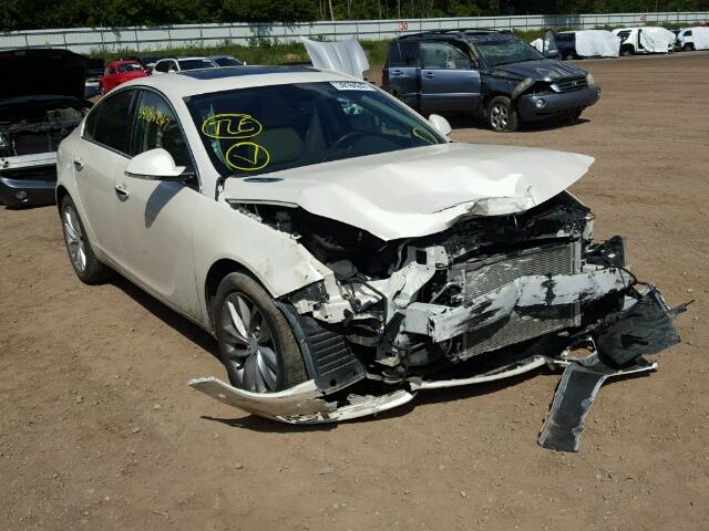 2G4GP5EX8E9190278 - 2014 BUICK REGAL PREM WHITE photo 1