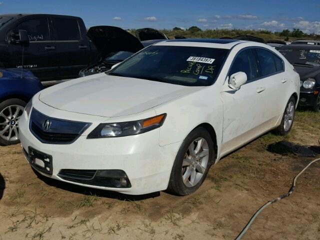 19UUA8F2XCA006135 - 2012 ACURA TL WHITE photo 2