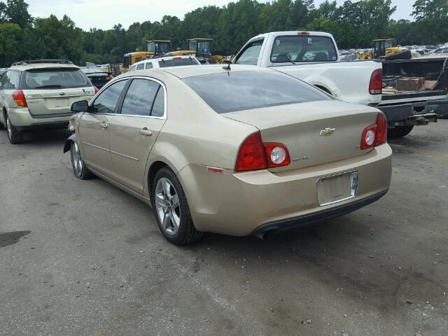 1G1ZH57B28F182757 - 2008 CHEVROLET MALIBU 1LT 金色 照片 3