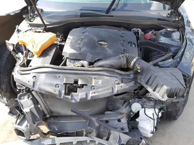 2G1FB1E34D9228777 - 2013 CHEVROLET CAMARO LT GRAY photo 7