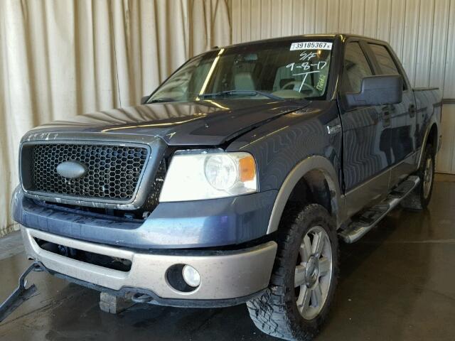 1FTPW14V06FB49149 - 2006 FORD F150 BLUE photo 2