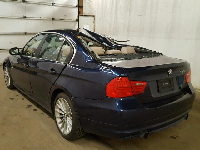 WBAPL5C56BA918789 - 2011 BMW 335 XI BLUE photo 3