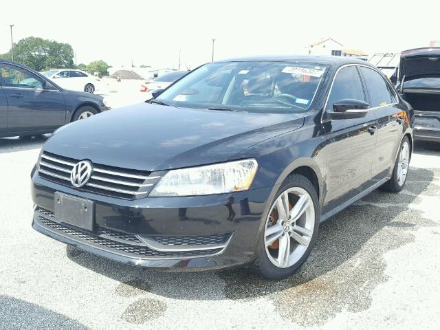 1VWBS7A36EC064664 - 2014 VOLKSWAGEN PASSAT BLACK photo 2