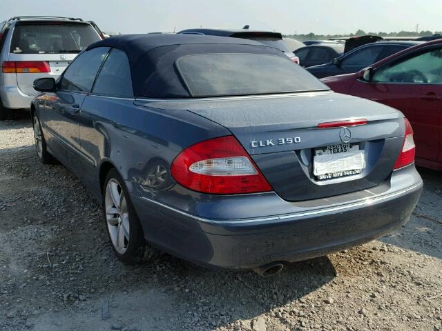 WDBTK56G36T066685 - 2006 MERCEDES-BENZ CLK BLUE photo 3