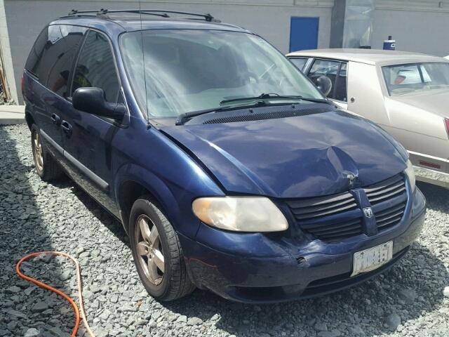 1D4GP45R86B574757 - 2006 DODGE CARAVAN SX BLUE photo 1