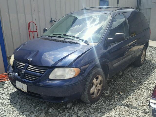 1D4GP45R86B574757 - 2006 DODGE CARAVAN SX BLUE photo 2