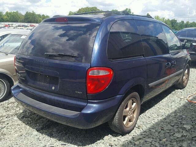 1D4GP45R86B574757 - 2006 DODGE CARAVAN SX BLUE photo 4