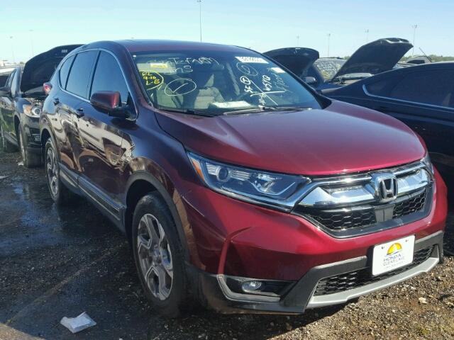 7FARW1H5XHE015912 - 2017 HONDA CR-V EX MAROON photo 1