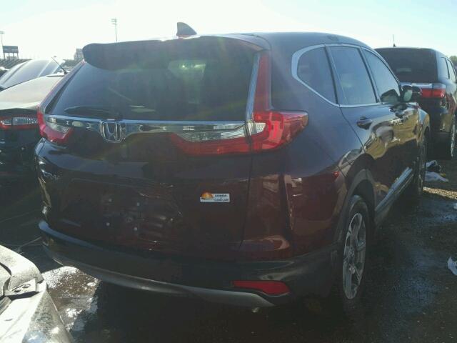 7FARW1H5XHE015912 - 2017 HONDA CR-V EX მუქწითელი ფოტო 4