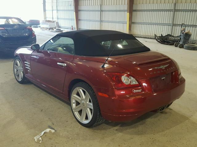 1C3AN65L85X060722 - 2005 CHRYSLER CROSSFIRE RED photo 3