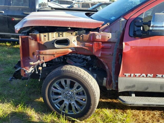 1N6BA1F26GN507712 - 2016 NISSAN TITAN XD RED photo 9