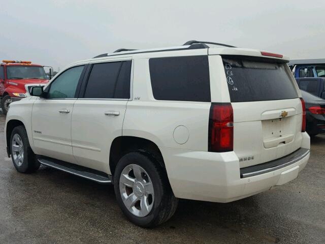 1GNSKCKC1FR734363 - 2015 CHEVROLET TAHOE WHITE photo 3