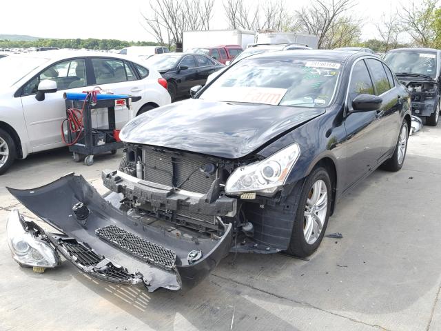 JN1CV6AR9CM976695 - 2012 INFINITI G37 BLACK photo 2