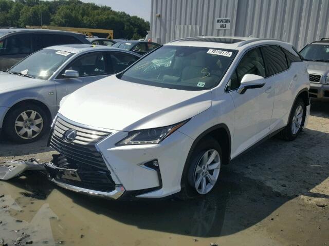 2T2BZMCA5HC099504 - 2017 LEXUS RX 350 WHITE photo 2