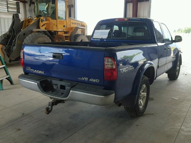 5TBBT44106S478797 - 2006 TOYOTA TUNDRA ACC BLUE photo 4