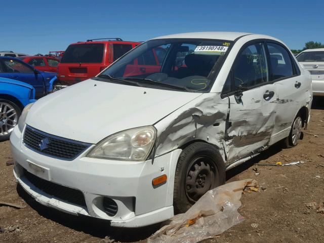 JS2RA62S655257587 - 2005 SUZUKI AERIO S WHITE photo 2