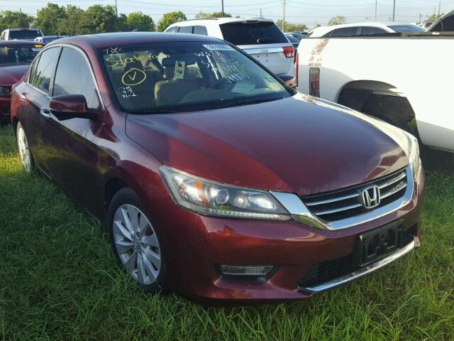 1HGCR2F85DA149873 - 2013 HONDA ACCORD EXL BURGUNDY photo 1