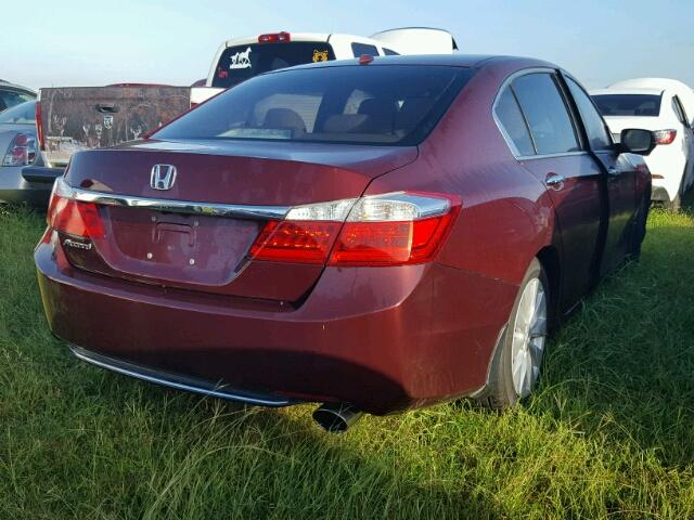 1HGCR2F85DA149873 - 2013 HONDA ACCORD EXL Bordo foto 4