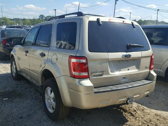 1FMCU9DG9AKD04524 - 2010 FORD ESCAPE XLT GOLD photo 3