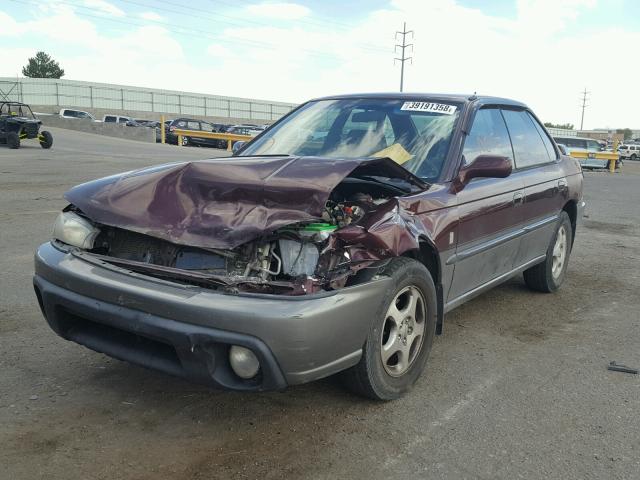 4S3BD6856X7252837 - 1999 SUBARU LEGACY 30T PURPLE photo 2