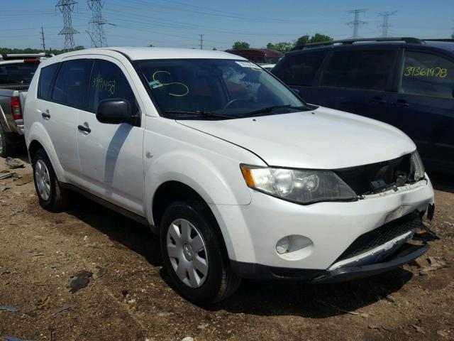 JA4MS31X37Z004715 - 2007 MITSUBISHI OUTLANDER WHITE photo 1