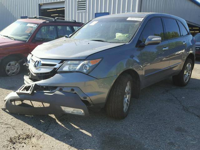 2HNYD28259H516477 - 2009 ACURA MDX GRAY photo 2