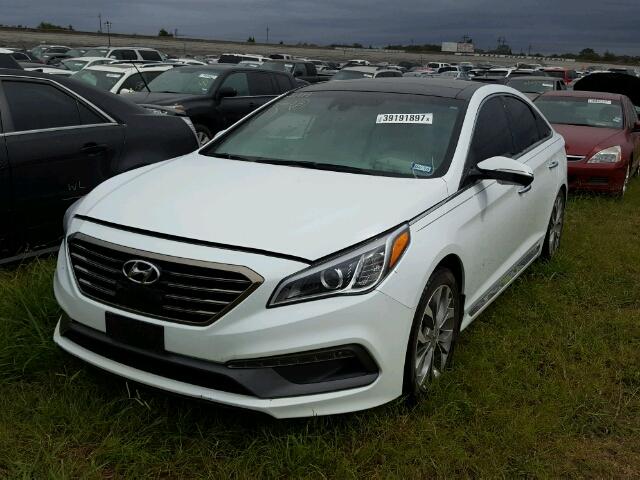 5NPE34AB5FH171861 - 2015 HYUNDAI SONATA WHITE photo 2