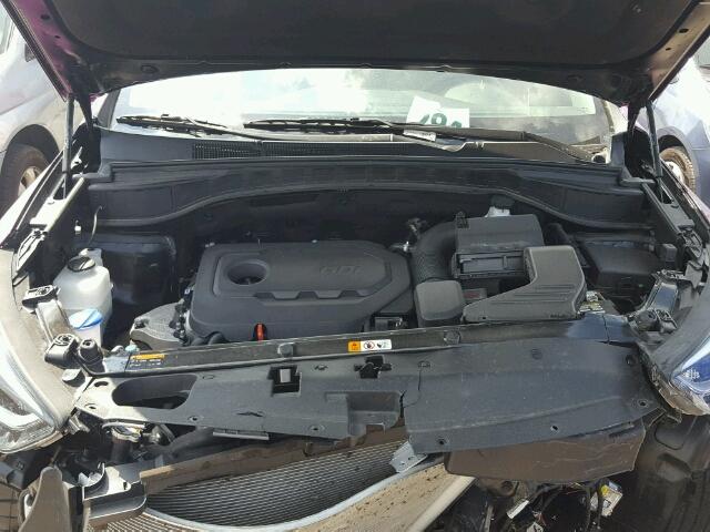 5NMZU3LB2HH016626 - 2017 HYUNDAI SANTA FE S 紫色 照片 7