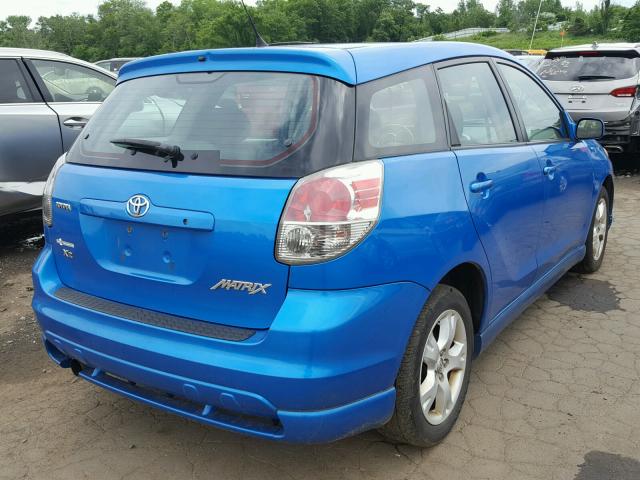 2T1KR32E18C707635 - 2008 TOYOTA COROLLA MA BLUE photo 4