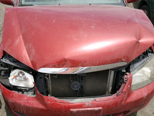 KNAFE222895611770 - 2009 KIA SPECTRA EX RED photo 7