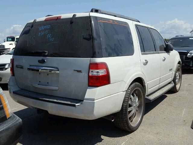 1FMFU15558LA78787 - 2008 FORD EXPEDITION WHITE photo 4