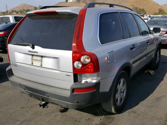 YV1CZ592151207125 - 2005 VOLVO XC90 SILVER photo 4