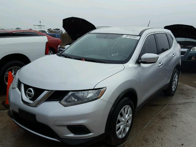 KNMAT2MT8FP534892 - 2015 NISSAN ROGUE SILVER photo 2