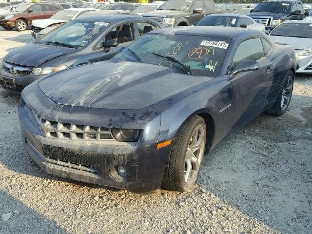 2G1FB1E32C9143757 - 2012 CHEVROLET CAMARO LT BLUE photo 2