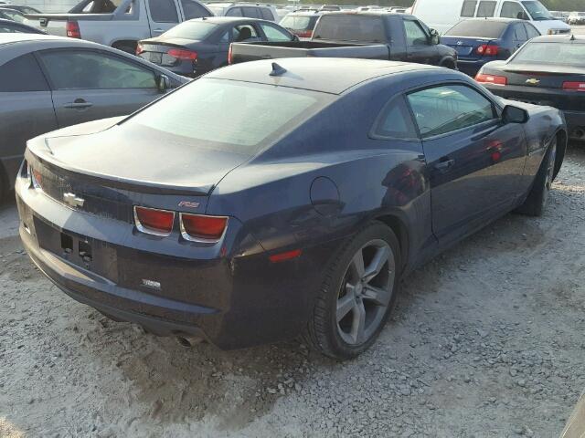 2G1FB1E32C9143757 - 2012 CHEVROLET CAMARO LT BLUE photo 4