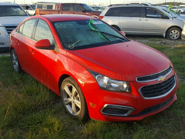 1G1PE5SB6F7300677 - 2015 CHEVROLET CRUZE RED photo 1