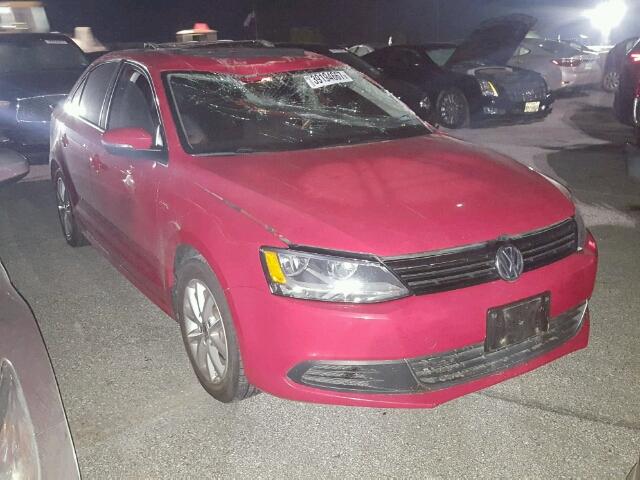 3VWD07AJ0EM401194 - 2014 VOLKSWAGEN JETTA RED photo 1