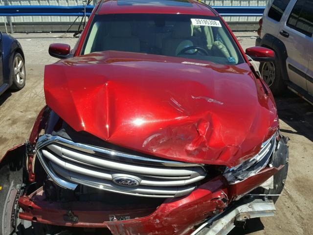 1FAHP2H8XFG131611 - 2015 FORD TAURUS SEL RED photo 7