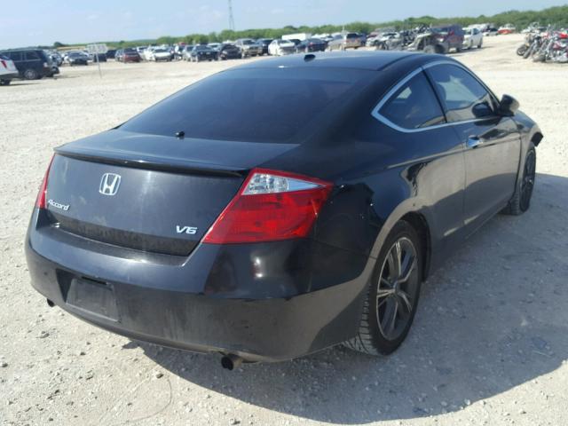 1HGCS21818A013158 - 2008 HONDA ACCORD EXL BLACK photo 4