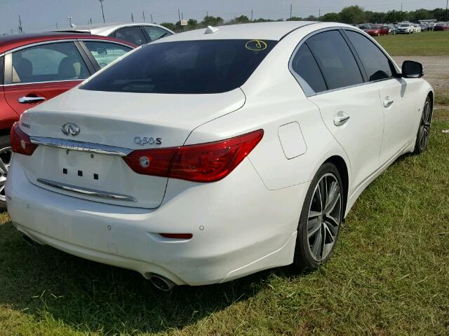JN1BV7AP7FM347988 - 2015 INFINITI Q50 Blanco foto 4