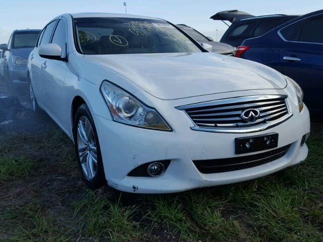 JN1CV6AP8BM303572 - 2011 INFINITI G37 WHITE photo 1