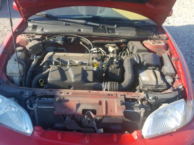 1G1JH12F727390697 - 2002 CHEVROLET CAVALIER L RED photo 7