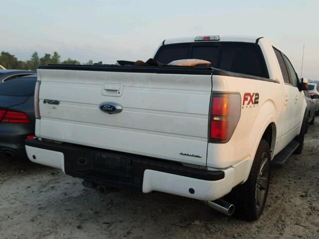 1FTFW1CF7CKD99786 - 2012 FORD F150 SUPER WHITE photo 4