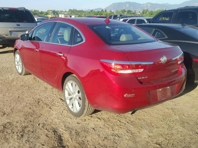 1G4PR5SK9E4158123 - 2014 BUICK VERANO CON RED photo 3