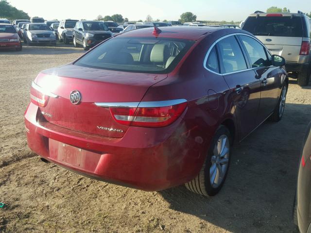 1G4PR5SK9E4158123 - 2014 BUICK VERANO CON RED photo 4