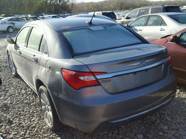 1C3CCBCG4DN523723 - 2013 CHRYSLER 200 LIMITE GRAY photo 3