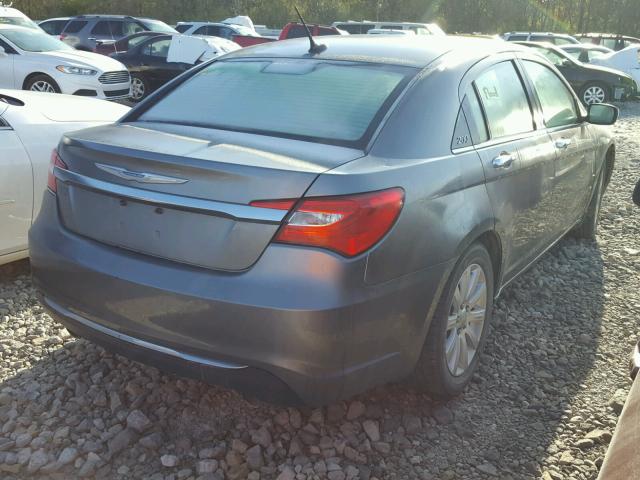 1C3CCBCG4DN523723 - 2013 CHRYSLER 200 LIMITE GRAY photo 4