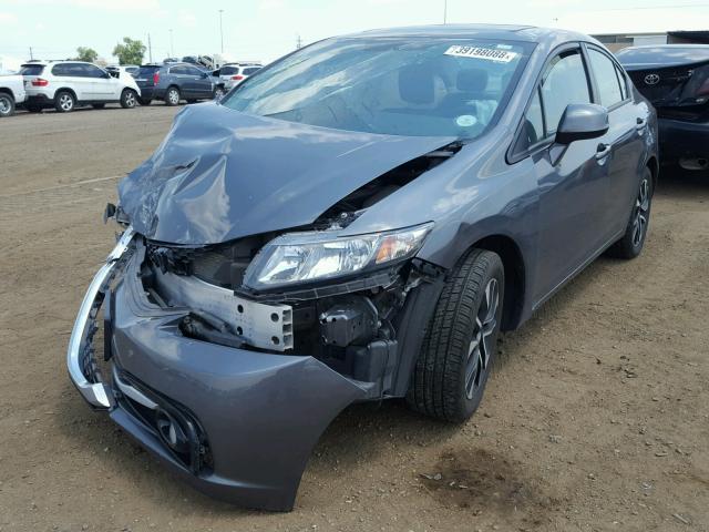 19XFB2F91DE088916 - 2013 HONDA CIVIC EXL 灰色 照片 2