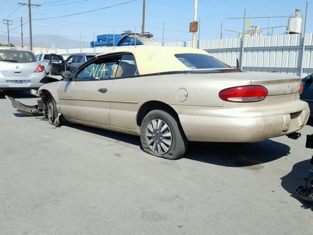 3C3EL45H6YT260618 - 2000 CHRYSLER SEBRING JX TAN photo 3